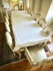 Grand 80s Vintage Italian Luxury Dining Set Grand Table And 12 Chairs