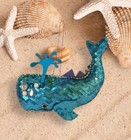Whale Ornament - Nautical Tropical Beach Island Ocean Fish Boat Ship Mermaid