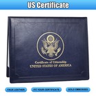 New Protective Pu Cover For Us Citizenship Certificate Naturalization Holder