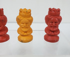 Vintage Lot Of 5 1979 Burger King Rubber Pencil Topper Erasers Red   Orange
