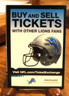 Detroit Lions 2010 Pocket Schedule Calvin Johnson