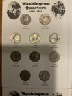 1965-1998 P d Cir  uncirc  Washington Quarters- Complete  Set full Color Folder
