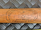 H b  9 Leader Babe Ruth Model  35     vintage  Baseball Bat Wood Home Run Sports