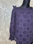 Women Michael Kors Shirt Purple Lace 34   Xs