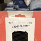 Apple Watch Magnetic Mesh Band Strap Stainless Steel Black 42 44 45mm