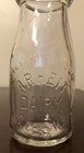 Vintage Arheit Dairy Half Pint Embossed Milk Bottle Sandusky  Ohio Oh Scs-k