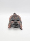 Vintage African Tribal Mask Hand Carved   Painted Wooden Wall Decor 9  Tall 