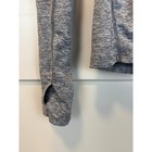 Nike Dri Fit Heathered Gray Quarter Zip Running Sweatshirt Size S