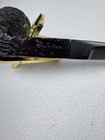 Vintage White Bar Tobacco Smoking Pipe Rusticated Briar Straight Stem 6  Estate