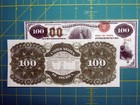 Reproduction  100 1864 Compound Interest T-note Us Paper Money Currency Copy