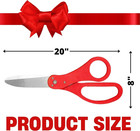20  Red Scissors For Grand Opening     Red Giant Scissors For Ribbon Cutting Cerem