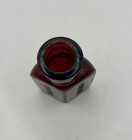 Antique Triangle Poison Medicine Bottle Double Embossed Amber 2 5 8 