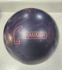 16lb Hammer Black Widow 2 0  Bowling Ball  Solid Black red  Nib