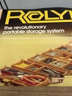 Vintage Rolykit Storage System Organizer Box Beige Brown Sewing Crafts Tools