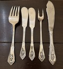Rose Point By Wallace Sterling Silver Lot Serving Pieces