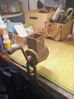 Antique Cast Iron Tabletop Grinder  Lorraine Metal 2 5 x5 x9 