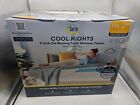 Serta 3  Cool Nights Gel Memory Foam Mattress Topper With Washable Cover  Twinxl