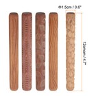 5pcs Wood Clay Roller 12cm Wooden Pottery Tools For Clay Baking Playdough