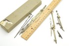 Vintage Keuffel   Esser K e Germany Drawing Instruments Drafting Set W  Extras