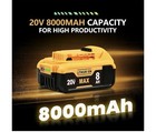 2pack For Dewalt 20v 20 Volt Max Xr 8 0ah Lithium Ion Battery Dcb202 Dcb208