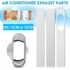 Portable Ac Window Kit Slide Plate Adjustable Exhaust Hose Adapter Pvc 13cm 15cm