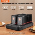 Vevor Restaurant Wireless Pager System 20 Call Coasters Guest Queuing Calling