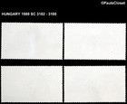 Hungary 1989 Sc 3182-5 Old Mills 2fo  3fo  5fo    10fo Multi Mnh Og Vf