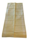Kitchen Dish Towel Set 2 Nos Textured Woven Cotton Yellow White Germany Vtg Xl