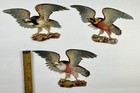 Lot Of 7 Victorian Antique Die Cuts Scrap Embossed Assorted Birds Hawks 1880s