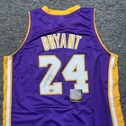 Kobe Bryant  Hand Signed  24 Lakers Basketball Jersey Purple Autograph Coa Holo