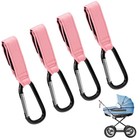4 Pack Universal Stroller Hooks For Hanging Bags Secure Hold Mommy Clips Heavy