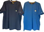 Carhartt Force T-shirt Lot Of 2 Men s Xl Relaxed Fit Pocket Tag Less Workwear
