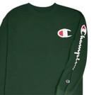 Champion Men s Classic Jersey T-shirt Big   Tall Crew Neck Tee Long Sleeve Logo