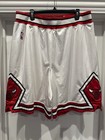Authentic Chicago Bulls Game Issued White Shorts Adidas 2xl Size Xxl Nike Jersey