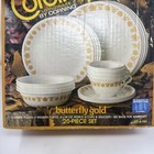 Corelle By Corning Livingware Butterfly Gold 20-piece Dinner-set New Nib 1980