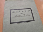 1930   1937 Third Reich Jugend German School Report Book Zeugnis Heft Wilhelm Reck