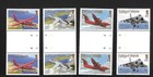 Falkland Islands 2008 Mnh Aircraft Sg 1096 1107 Gutter Pairs