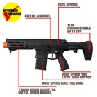 Emerbu Pdx Gel Ball Blaster Metal Gearset 11 1v Battery Semi   Fully Auto 15 