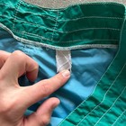 Vintage Birdwell Beach Britches Board Shorts Mens 36 Green Nylon Surf Trunks Usa