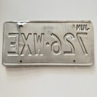 Vtg Massachusetts License Plate  726   wxe Spirit Of America Red White Blue Jun