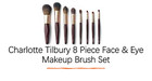 Charlotte Tilbury 8-piece Face   Eye Brush Set   Hollywood Complexion Dual Brush