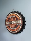 Harley Davison   s Sign Beer Bottle Cap Metal Garage Bar Decor Man Cave Dad Gift
