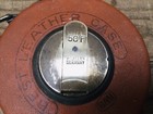 Vintage West German Bmi Leather   Brass Cased 50ft Steel Tape Measure
