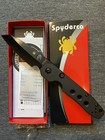 Spyderco Smock Black Aluminum  Black Ticn Cpm-cruwear-c240bkalbkcwp-exclusive