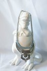 2 - Vintage 90 s Large Sugarfix Silver And Turquoise Necklace silver Horseshoe