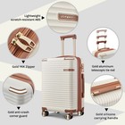 Durable 3 Piece Expandable Hardside Luggage Set W  Tsa Lock   Spinner Wheels New