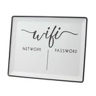 Decorative Wi-fi Password Tabletop Sign  White