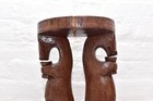 Papua New Guinea Png Oceanie Art Massim Trobriand Island Carved Wood Stool Table