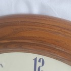 Vtg 1997 Miller Beer Oak Frame Round Wall Clock American Heirloom Mfg 16  Nos
