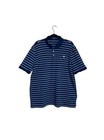 Ralph Lauren Polo Men   s Size Xxl Blue White Striped Preppy Casual Rugby Logo